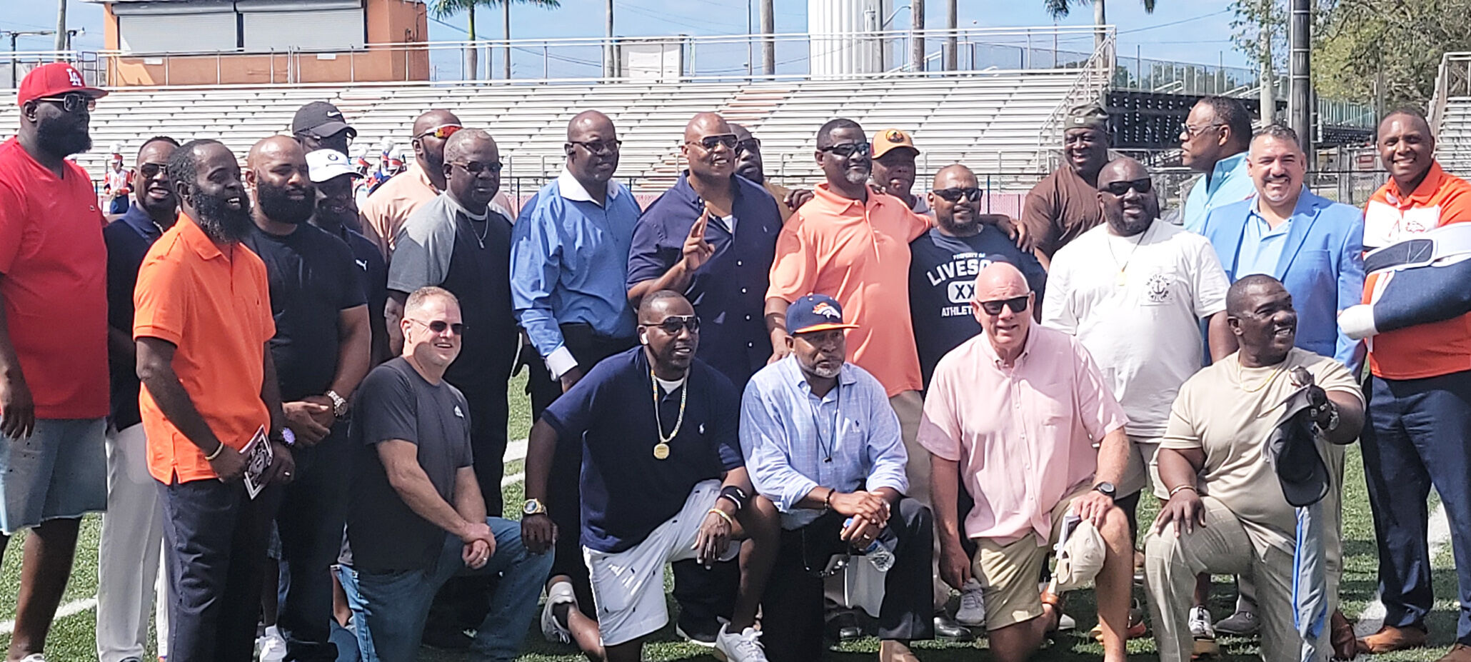 The 1988-89 Undefeated Season, 10-0 Team honored Coach Dale Hardy and Coach Bobby McCray both recognized for their 39 plus years of service. Joining in the ceremony were Circuit Court Judge Miesha Darrough and School Board Member District 9 Luisa Santos.